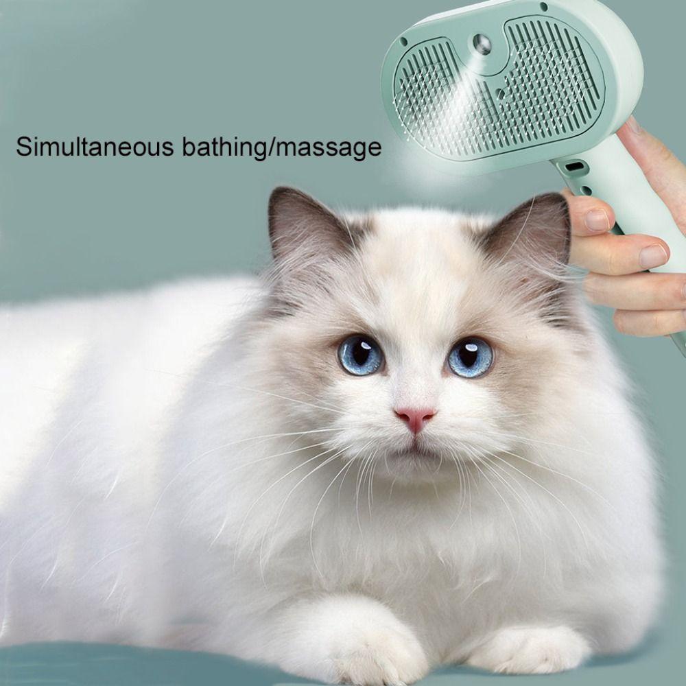 USB Charging Pet Hair Removal Comb Humidifying Pet Steam Brush  Professional Grooming