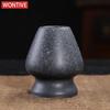 Black pottery Matcha Set Traditional Matcha Tea Set Whisk and Bowl Measuring Spoon Japanese Manual Matcha Making For Starter
