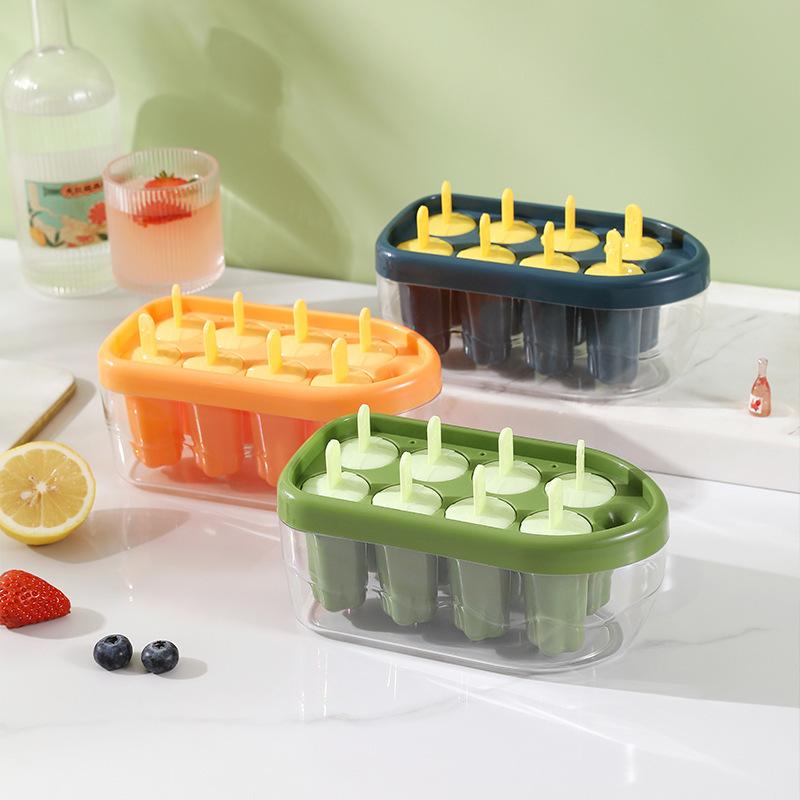 Ice Pop Molds, Reusable Popsicle Molds with Lid, DIY Ice Cream Bar Makers