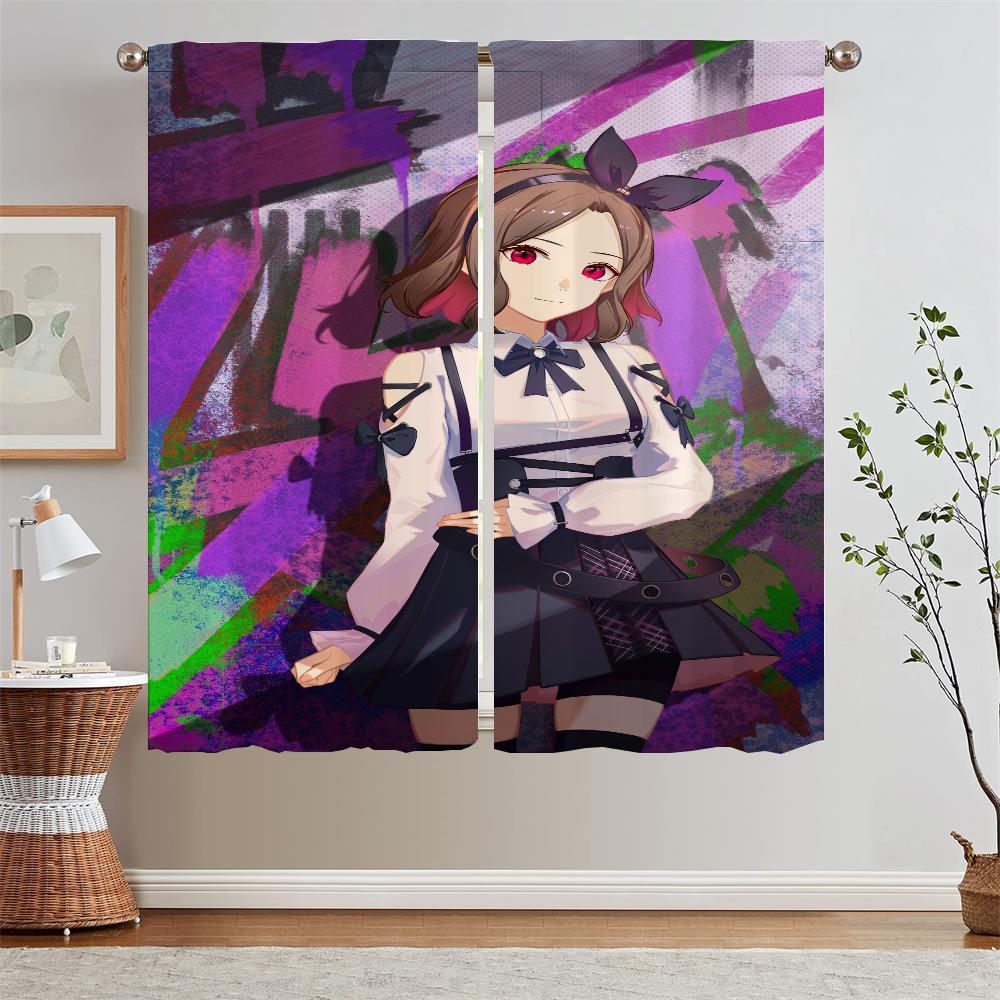 

Curtain Rods Girls Band Cry Blackout Curtain for Living Room Decoration Tentacles Tulle in Kitchen Curtains Salon 2 Cheap Pieces W50xH70cmx2pcs-CL