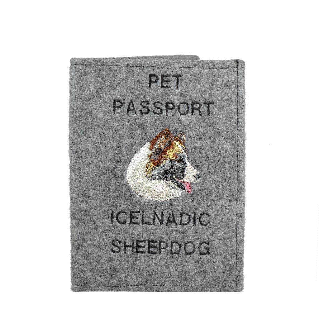 Icelandic Sheepdog, Icelandic Spitz, Iceland Dog – Dog passport case, document case | Art-Dog