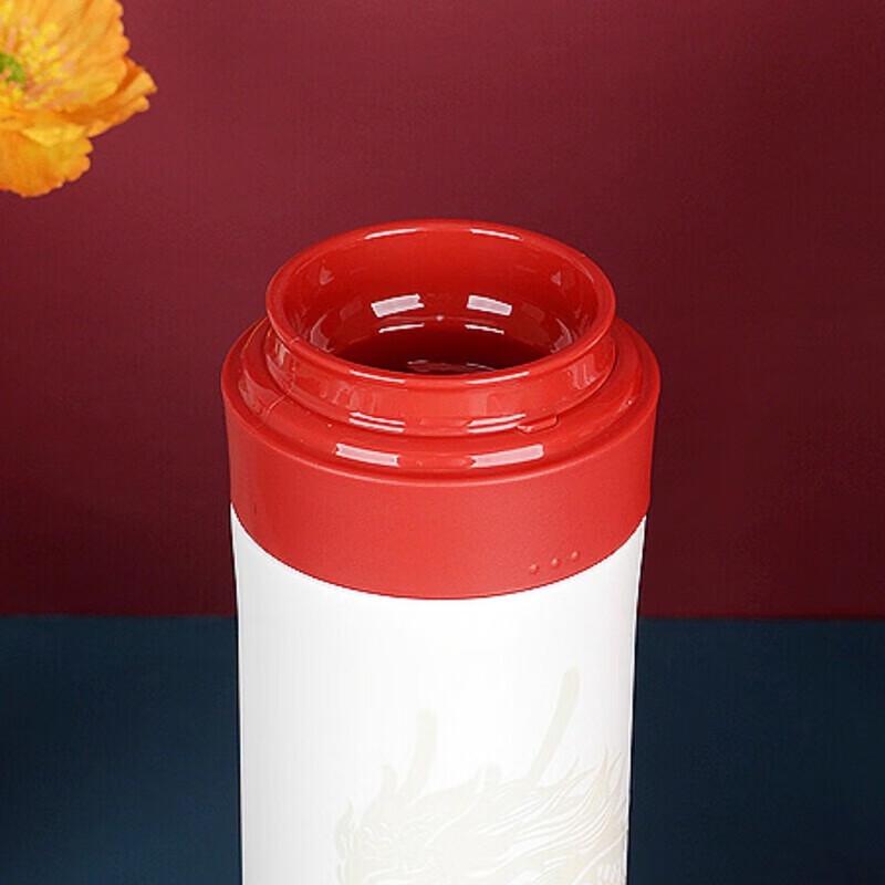Thermos TCTC-550 Dragon Pattern Titanium Vacuum Tea Mug