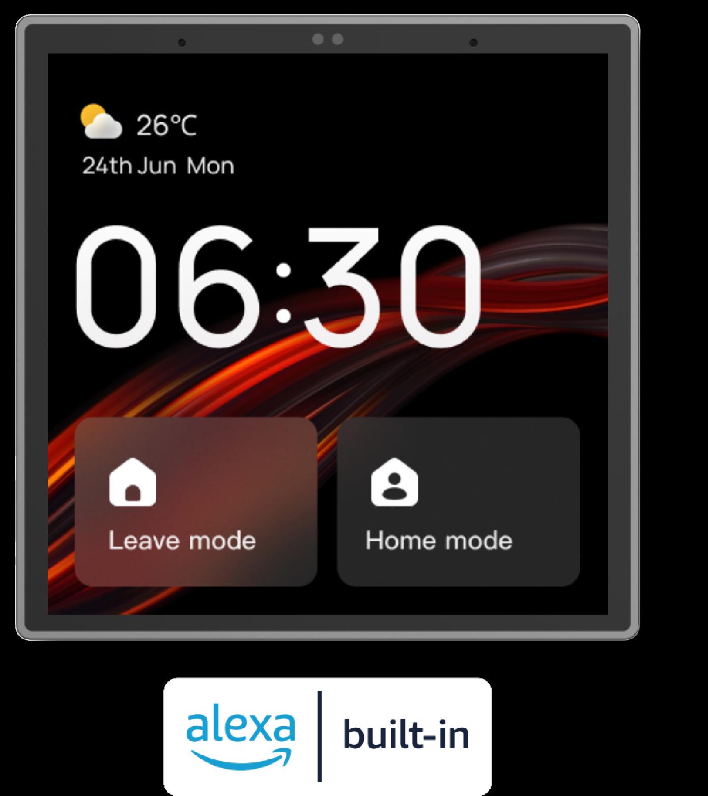 Graffiti Smart Home 4\  Control Screen with Zigbee Gateway & Alexa Speaker