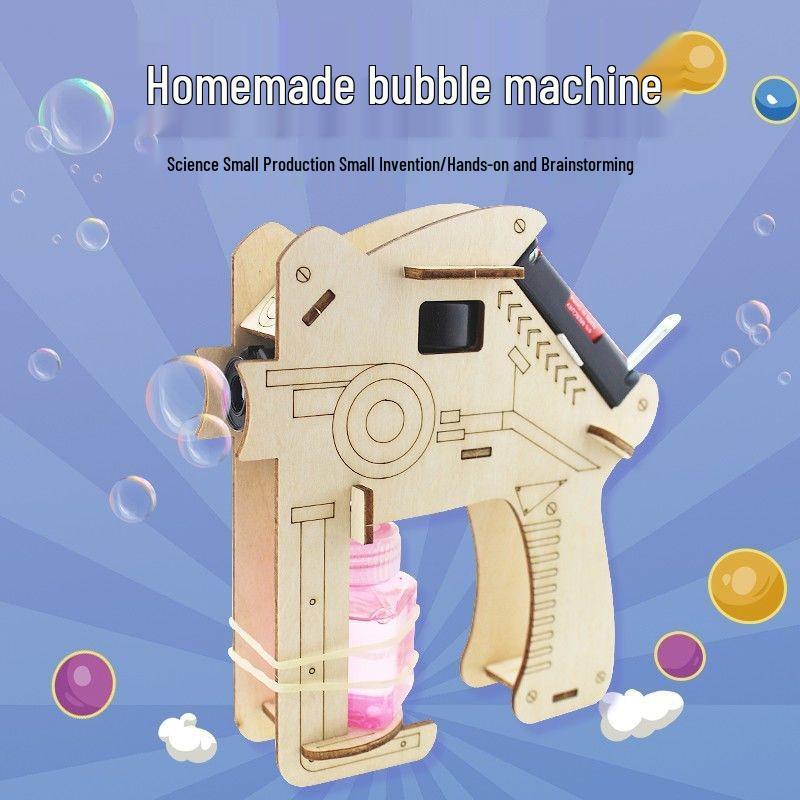 Handmade DIY Children's Wool Knitting Machine: Educational Wooden Toy for Science and Technology Exploration