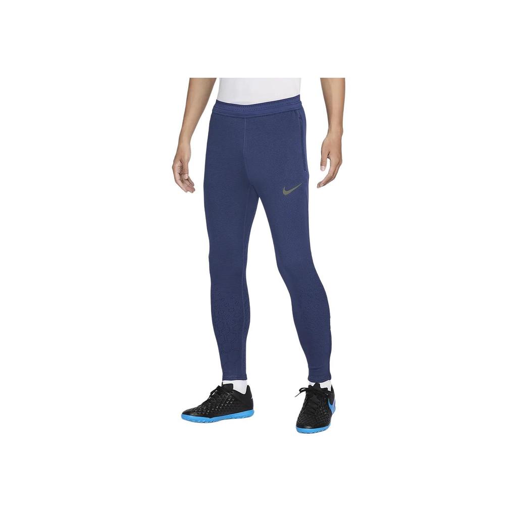 Nike Therma-Fit Adv Strike Elite Comfortable Fashion Solid Color Long Pants Soccer Pants Men Bottoms Space-Blue Light-Green Gold FZ0576-492