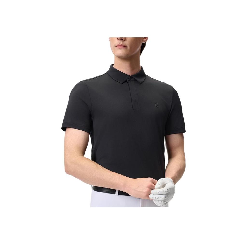 New FILA Golf Series Polo Shirt Men's Pitch Black A11M525103F-BK