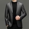 Genuine Leather Jacket Men's Sheepskin Suit Young and Middle-aged Leather Suit Thin Casual Leather Jacket Leather Suit