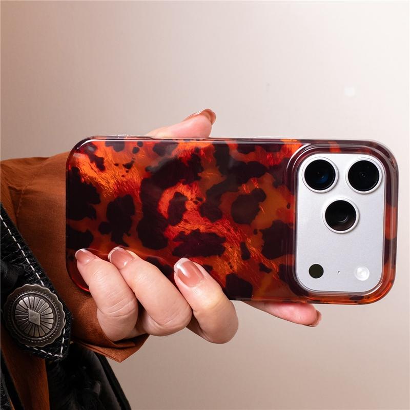 

Vintage Tortoiseshell amber Pattern Hard Case for iPhone 17 16 16Pro 17Pro 17Pro Max Camera Lens Protection Hybrid TPU+PC Cover For iPhone 17Pro Max