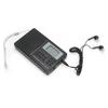CS‑106 Full Band Radio Mini FM/AM/SW/MW Receiver with Digital Clock Earphone