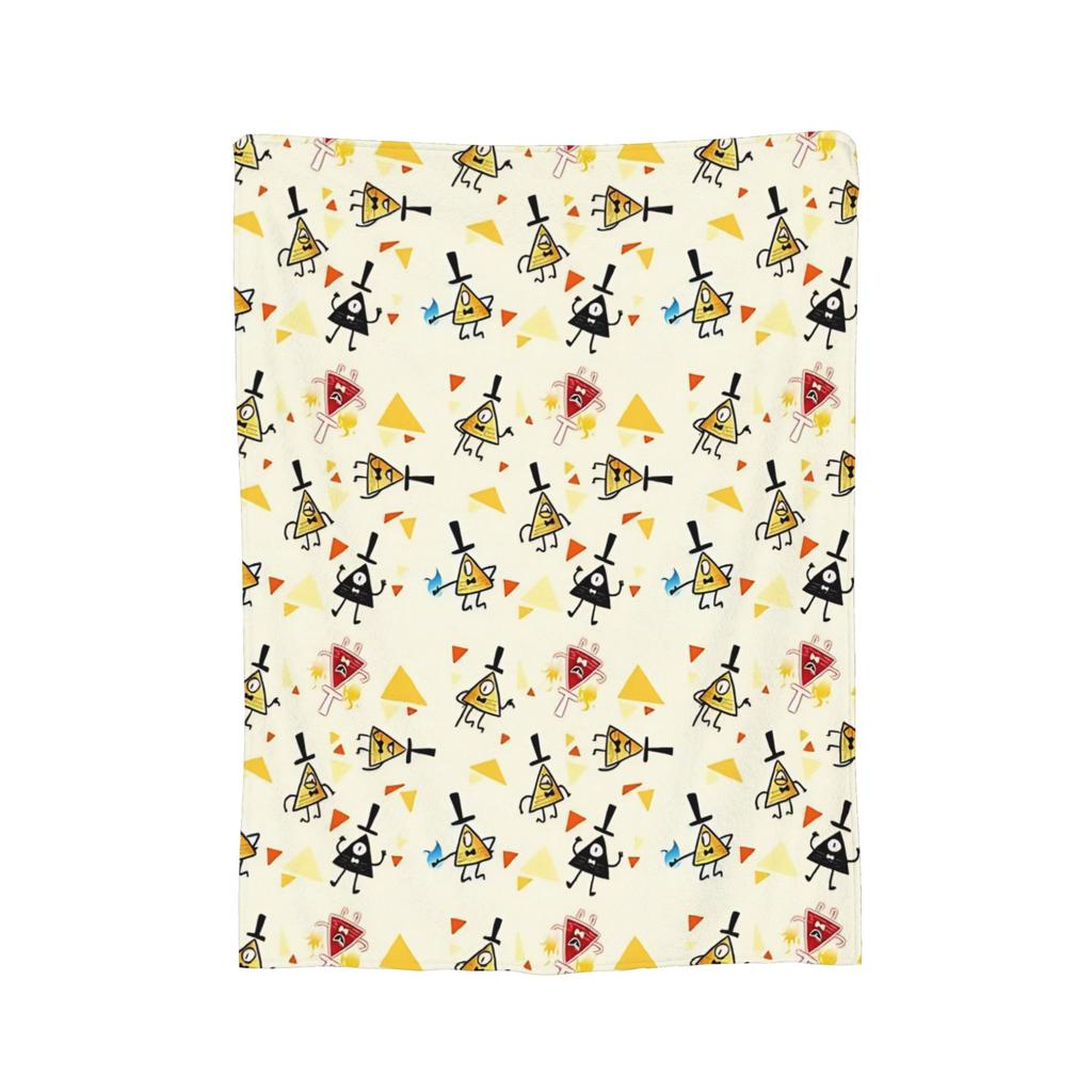 Gravitys Falls Bill Cipher Blanket Flannel  Super Warm Throw Blankets for Bedding Couch Bedroom Quilt