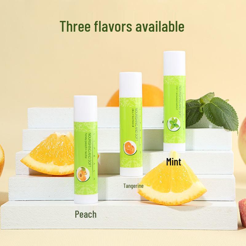 

Fu Pei Mint Peach Lip Balm 3.5g: Softens, Nourishes, Hydrates, Anti-Chap, Lightens Lip Lines Water Peach Flavor