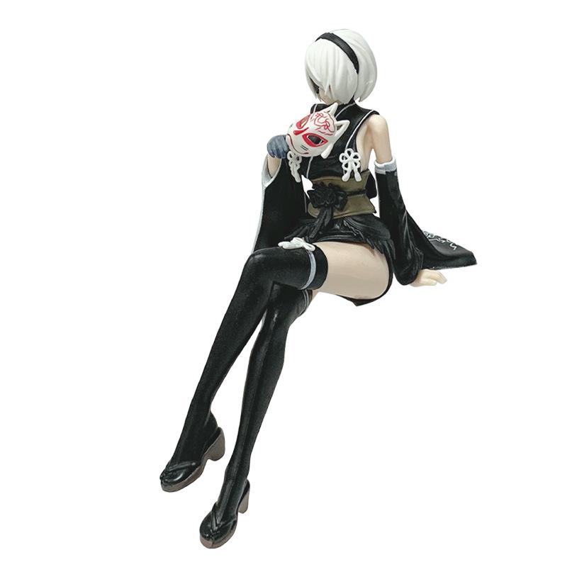 NieR:Automata Cheongsam YoRHa Type A No.2 Figurine Desk Sexy Girl 2B Cheongsam Mask GK Statue Pvc Model Collect Toy
