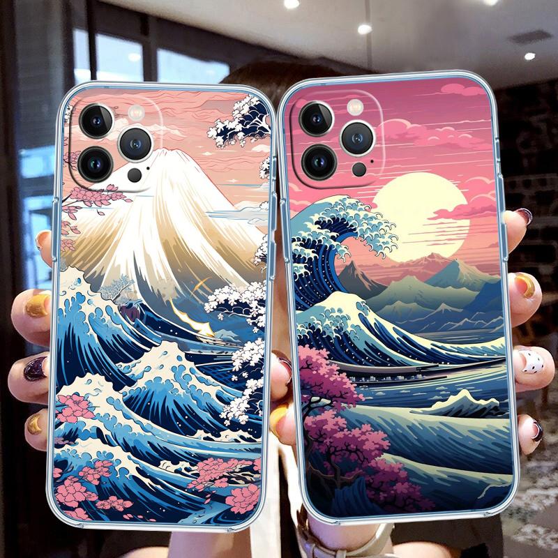 QT21 Great Wave Off Kanagawa New High-End Phone Case for Moto Edge 20 30 S30 40 50 Fusion Plus Pro Lite Neo Ultra G Stylus Play