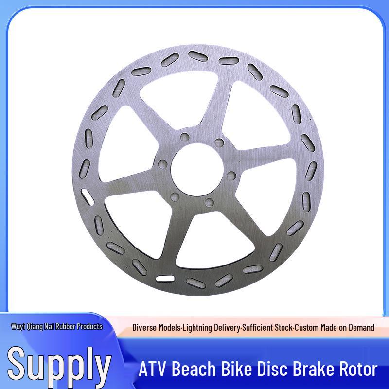 ATV Beach Buggy Parts: 175mm Silver Brake Disc & Friction Pad Rotor