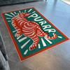 Tiger Print Area Mat Indoor Decor for Bedroom, Living Room, Office, Bedroom Decor, Vibrant Room Accent, Durable Floor Covering