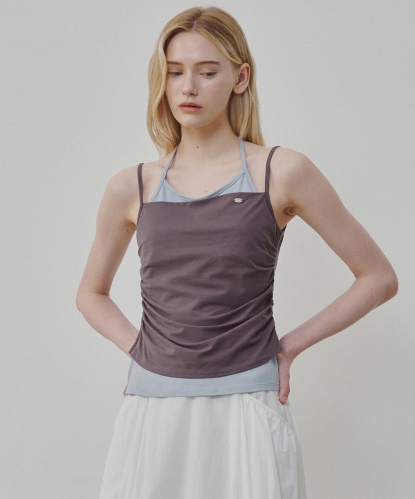 Ollibeudeollibeu Halter Neck Top & Sleeveless Set Oe6Me4140
