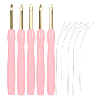 5pcs Punch Needle Ergonomic Handle 5.0mm Punch Needle Pen for Sewing Embroidery Craft Pink