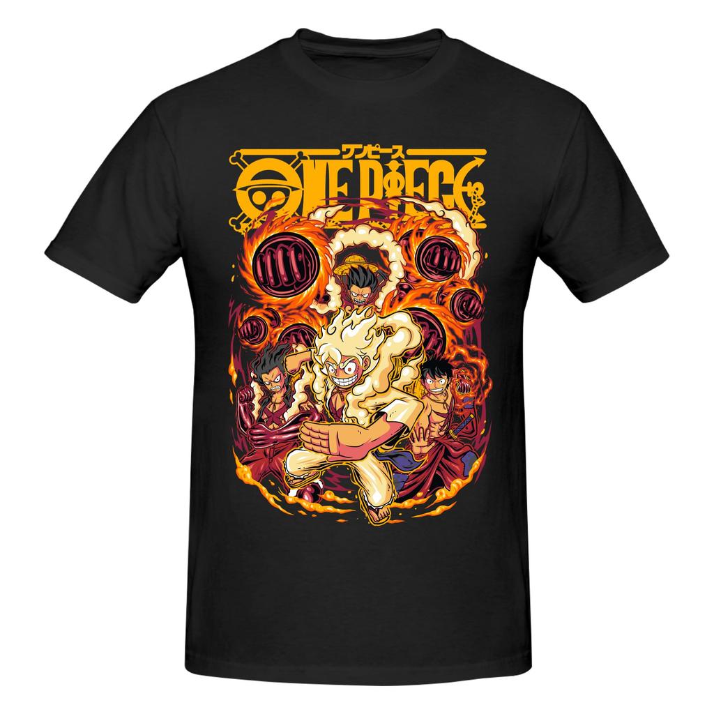 One Piece T Shirts Unisex Short Sleeve Luffy Tshirt Streetwear Casual Graphic Tee Tops 100 Cotton  Loose Oversized Clothes