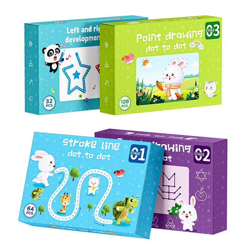 Stíratelné kartičky pro nácvik psaní tužkou pro předškolní děti – Vzdělávací hračka