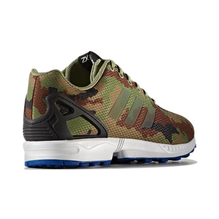 Adidas Originals ZX Flu Slip Resistant, Abrasion Resistant, Lightweight Low top Sports Casual Shoes Unisex Umber Green S32272