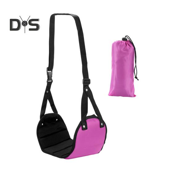 Fußhängematte für Flugzeuge, Länge verstellbar, breite Plattformbasis, Fußstütze, tragbare Hängematte zum Entspannen unter dem Schreibtisch für die Füße im Büro, Reiseutensilien