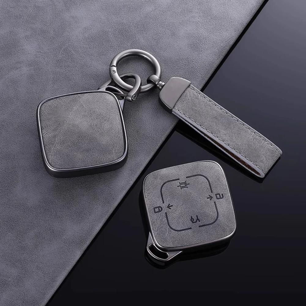 Portable Key Case for ZEEKR 001 ZEEKR X 2023 2024 Remote Car Key Cover Fob Holder Protection Shell Keyring Keychian Accessories