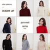 Hengyuanxiang Damen 120er Feingarn Pullover aus reiner Wolle