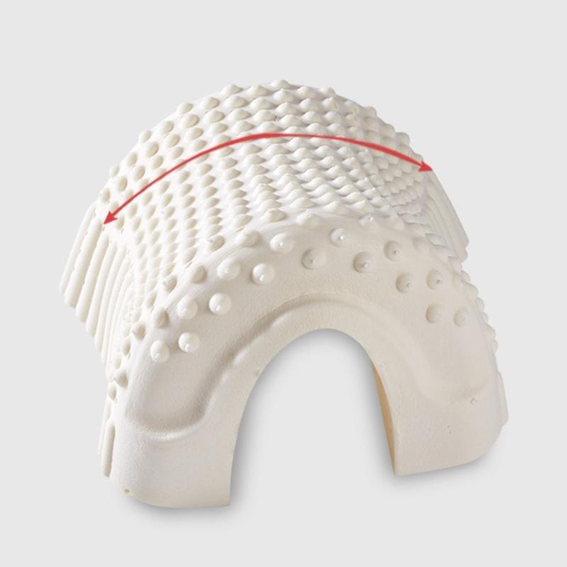 3D Konvexes Partikelmassage Latexkissen Nackenschutz und Schlafhilfe Kissenkern Hoher Rückprall Nicht verformbar Kopfstütze, Trocken und Atmungsaktiv