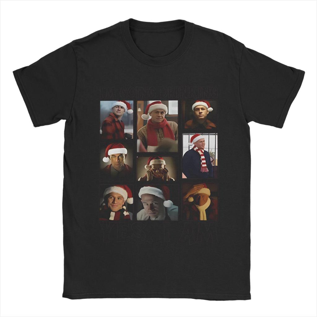 Men Women Charlie Hunnam Ed Gein Im Going Drinking Yes I Am Christmas  T Shirt Cotton New Arrival Tee Shirts  Top Clothing