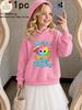 You're A Glitter Dumpling Kids Hoodie Rainbow Dumpling Graphic Print Winter Fleece Warm Casual Pullover Sweatshirt