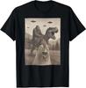Funny Chicken, Chicken Selfie Bigfoot Riding T Rex Fu Unisex T-Shirt