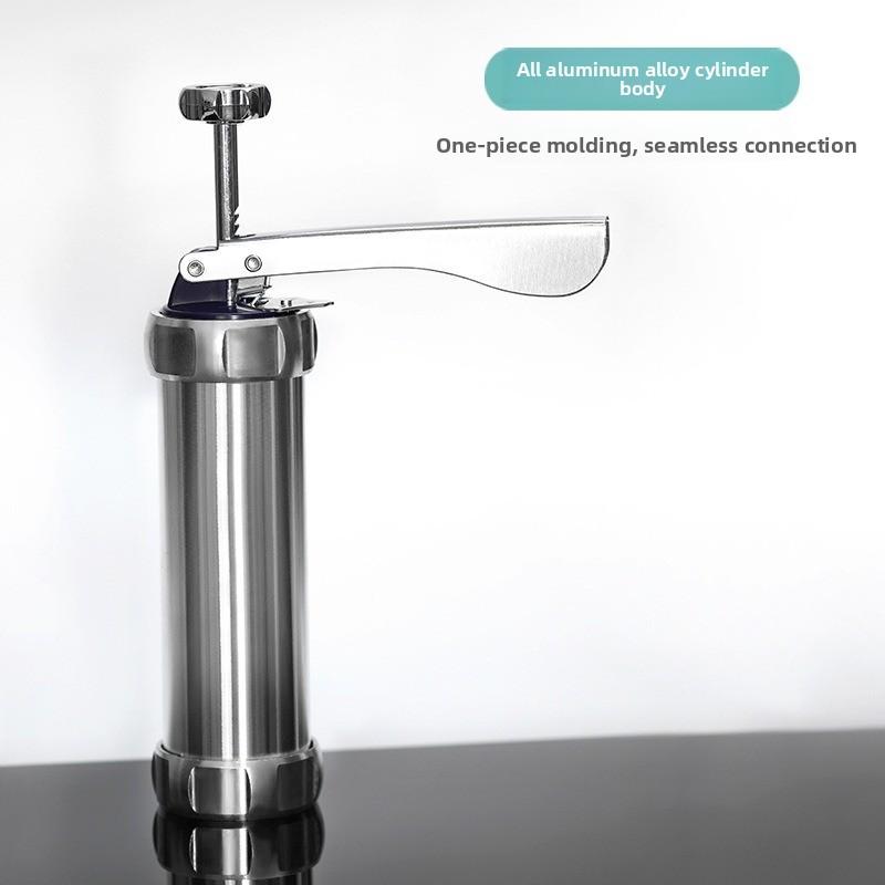 Cookies Mold Gun Baking Tools Aluminum Alloy Piping Nozzle 20 Pieces Solute Bean Squeezer Bag Set Baking