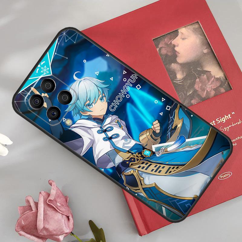Chongyun Genshin Impact Case For Samsung Galaxy M15 M55 M32 M31 M12 M52 M13 M33 M53 M11 M51 M34 M54 M20 M30s Cover
