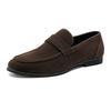 Fashion Spring New Fashionable Pointed Suede Breathable Sleeve Leg Shoes Brand for Teenagers Comfortable Anti Slip Soft Bottom Bean Shoe