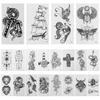 Body Stickers Halloween Theme Temporary Stickers Adults Festival Assorted Colors 10.5x6cm Easy To Apply and Remove 20Pack