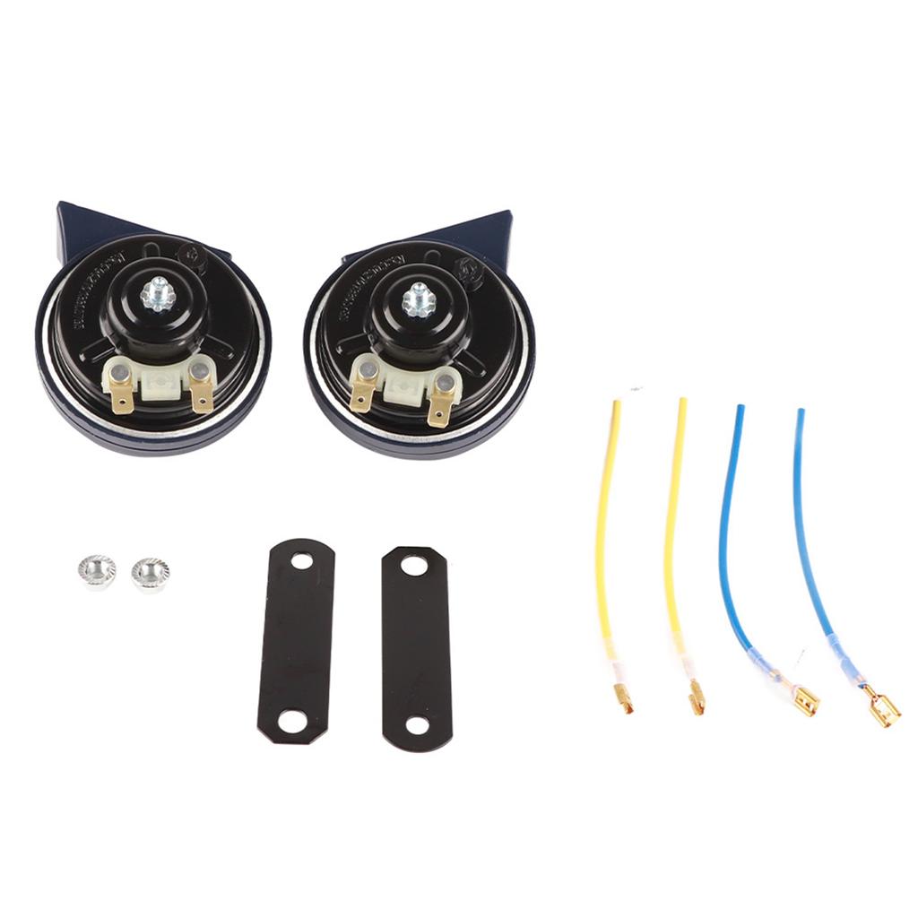 2pcs DC 12V 105dB Two Tone Motorcycle Car Snail Speaker Horn Waterproof Dustproof