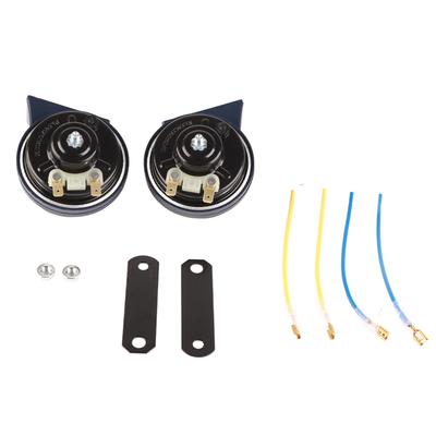 2 uds. CC 12V 105dB Dos Tonos Bocina de Caracol para Motocicleta Coche Impermeable a Prueba de Polvo