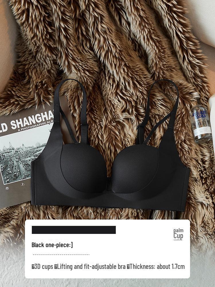 

Комплект женского бесшовного нижнего белья: Улучшенный бюстгальтер со сборками и топ с глубоким V-образным вырезом для маленькой груди, идеальный вариант для лета. 32/70A (Lift, Anti-Sag)