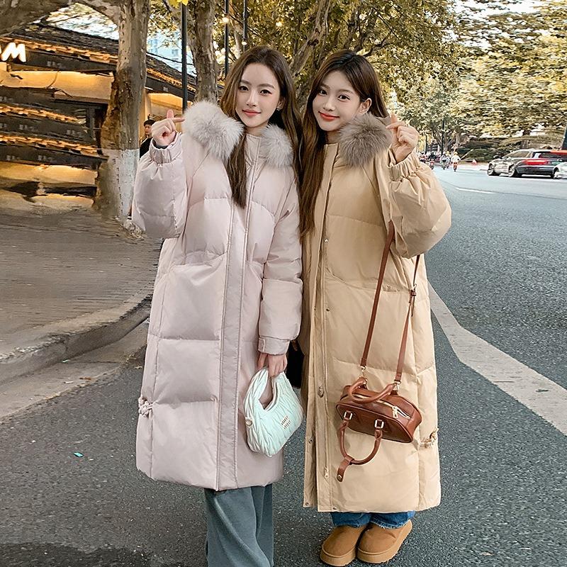DAFIFY Women's Fashion Casual Fall Winter Solid Color Print Long Sleeve Jackets & Coats Down Coats
