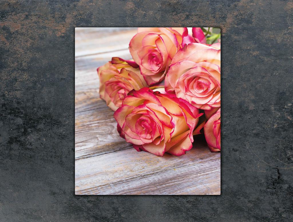 GLASSCHNEIDEBRETT 45x52 ROSE