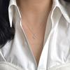 THE BORING kink heart silver necklace