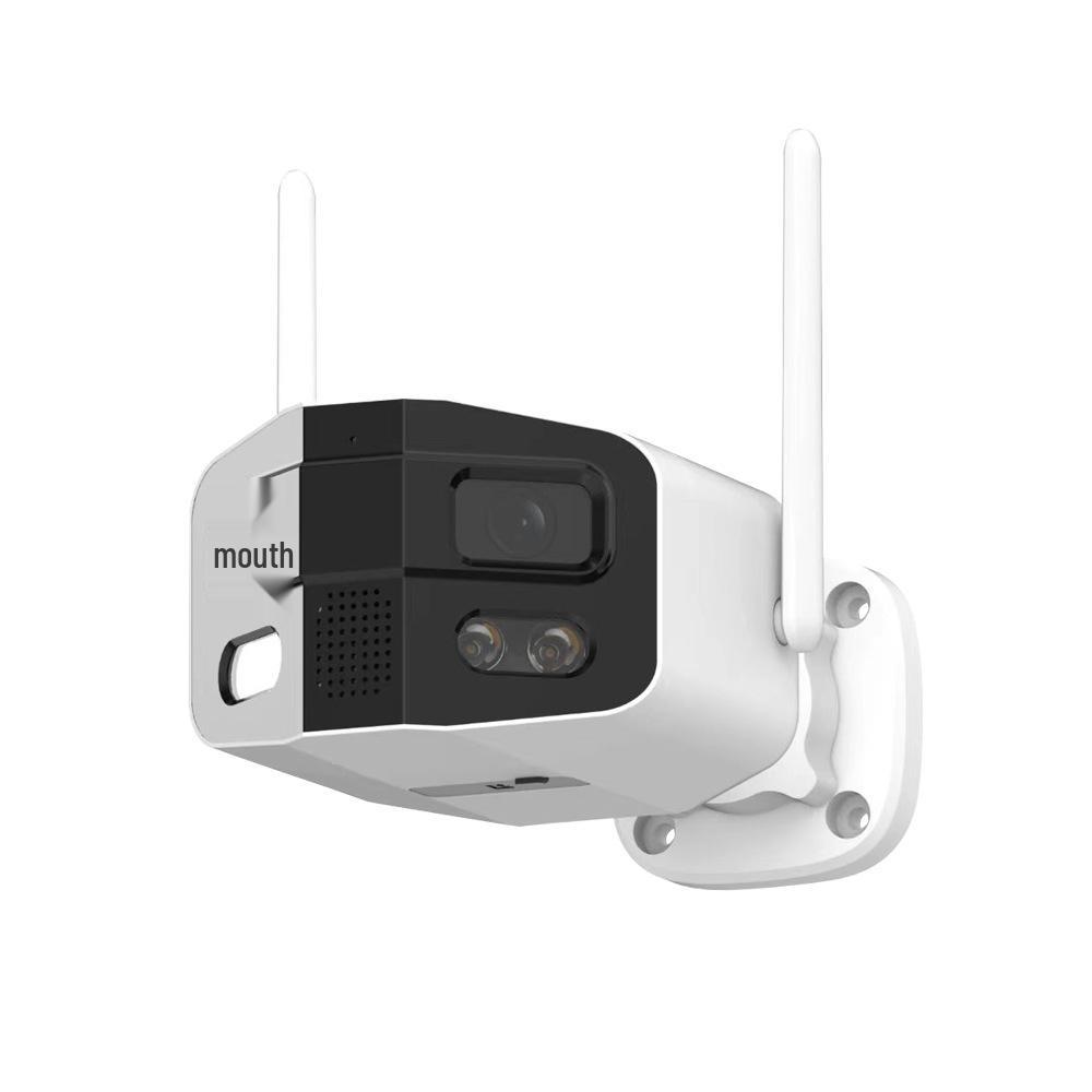 Tuya 180° Panoramic Wireless Outdoor Camera, IP66 Waterproof, Full-Color HD Night Vision, Wide Angle