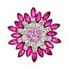 Gioielli con strass di cristallo con spilla a forma di fiore da donna per il regalo della festa nuziale