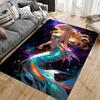 Beautiful Mermaid Printed Carpet Yoga Mat Game Room Bedroom Beautiful Anti -slip Carpet Rugs Living Room Decoration Chambre