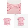 Girl Summer Outfit Twopiece Cotton Cartoon Dress Set For Kids