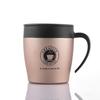 Tazza Termica da Caffè 380ml Acciaio Inossidabile Borraccia Termica con Manico Coperchio e Cucchiaino