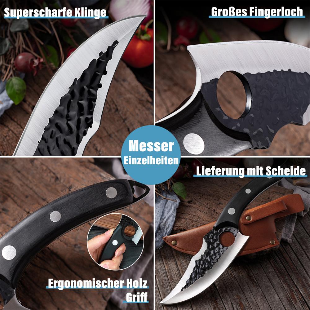 3 models Forged Stainless Steel Kitchen Knives Chef Boning Knifes Rosewood Non-slip Handle Fish Meat Cleaver Sharp Knives