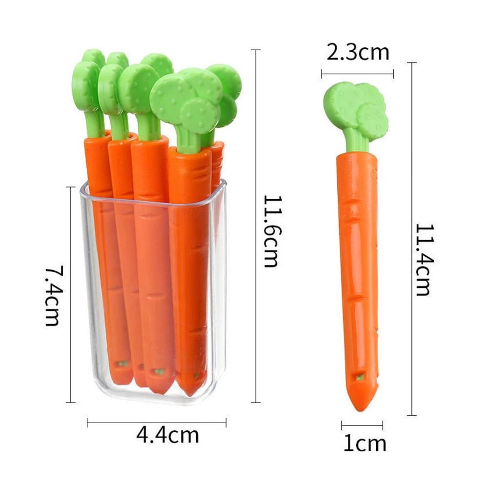 5pcs Multiple Cute chip Clips, with Magnetic Food Packaging, Comes with a Magnetic Storage Box, Magnetic Connection, Reusable