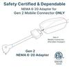 Nema 14-50 Adapter Mobile Portable Charging Adapter Outlet For Electric Vehicle Charging Adapter Safety Accessories