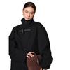 Corner buckle lazy silhouette wool coat women's double-sided